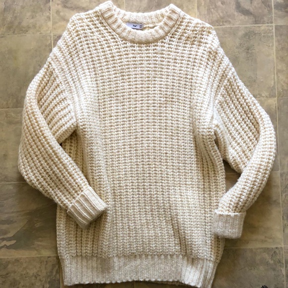 TNA wool blend laguna sweater XXS white color - Picture 4 of 7